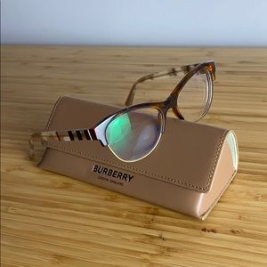 Burberry Eyeglasses B 2235 Havana Beige Cat Eye 53